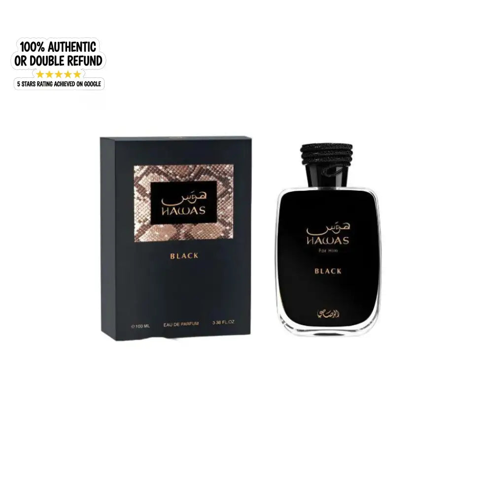 Rasasi - Hawas Black 100ML EDP – Zed Aromas Rasasi - Hawas Black 100ML EDP – Zed Aromas