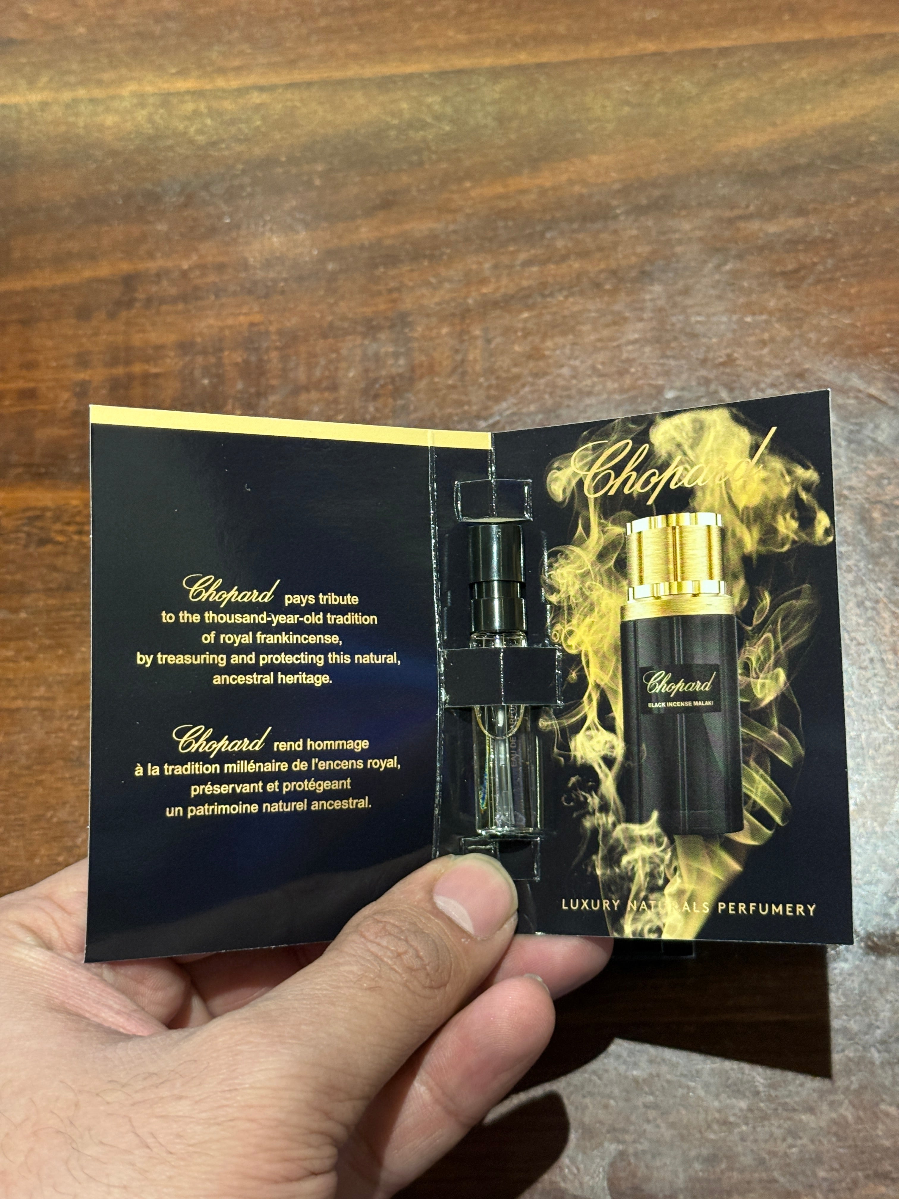 Chopard Black Incense Malaki 1.5 Vial Set Of 2 Vials