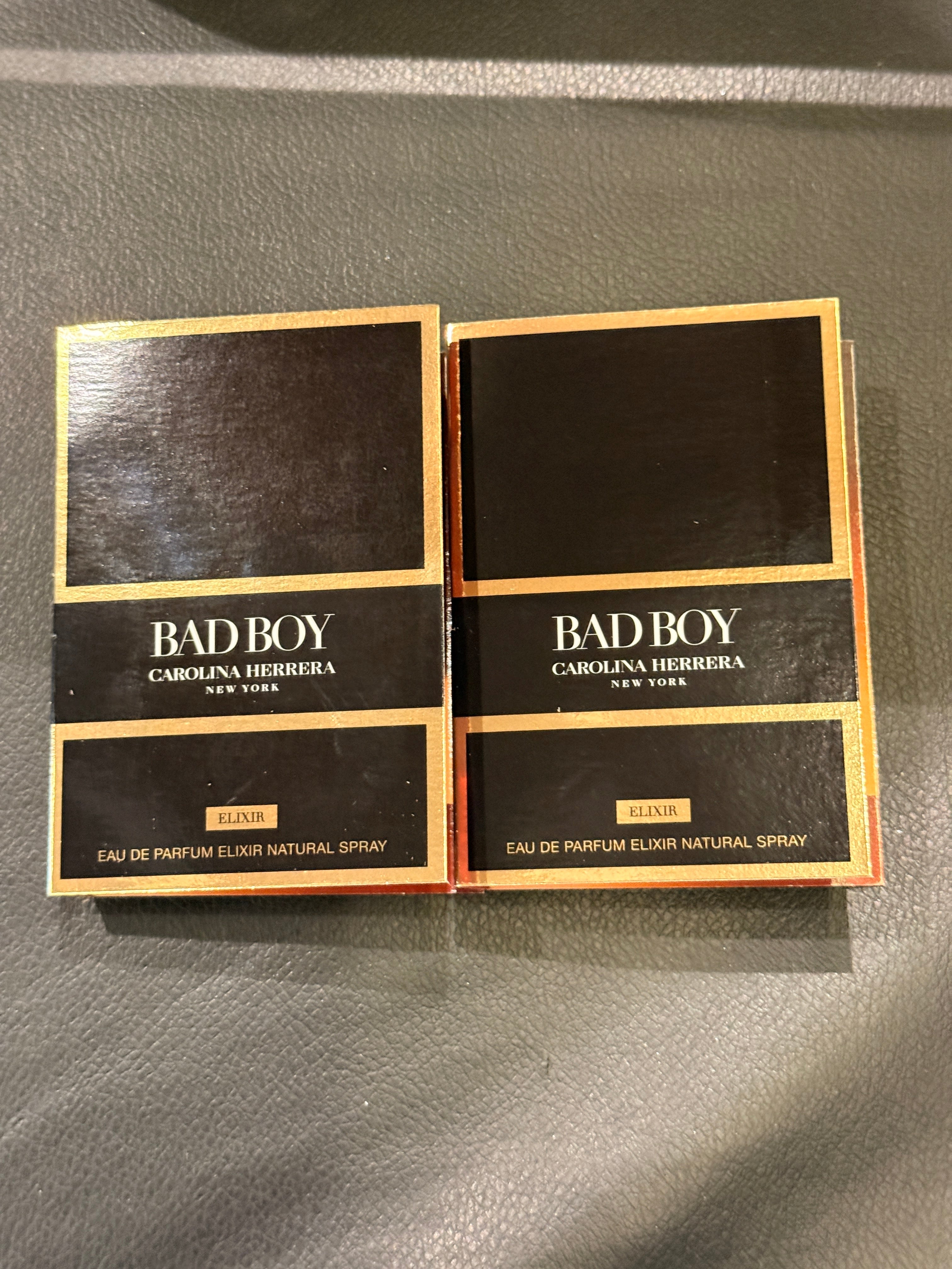 Carolina Herrera Bad Boy Elixir EDP 1.5ml Vial Set Of 2 Vials