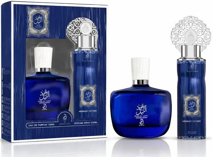 Arabiyat Oud Al Layl Midnight Edition 100ml Edp+200ml Deo Gift Pack For Men & Women Eau De Parfum