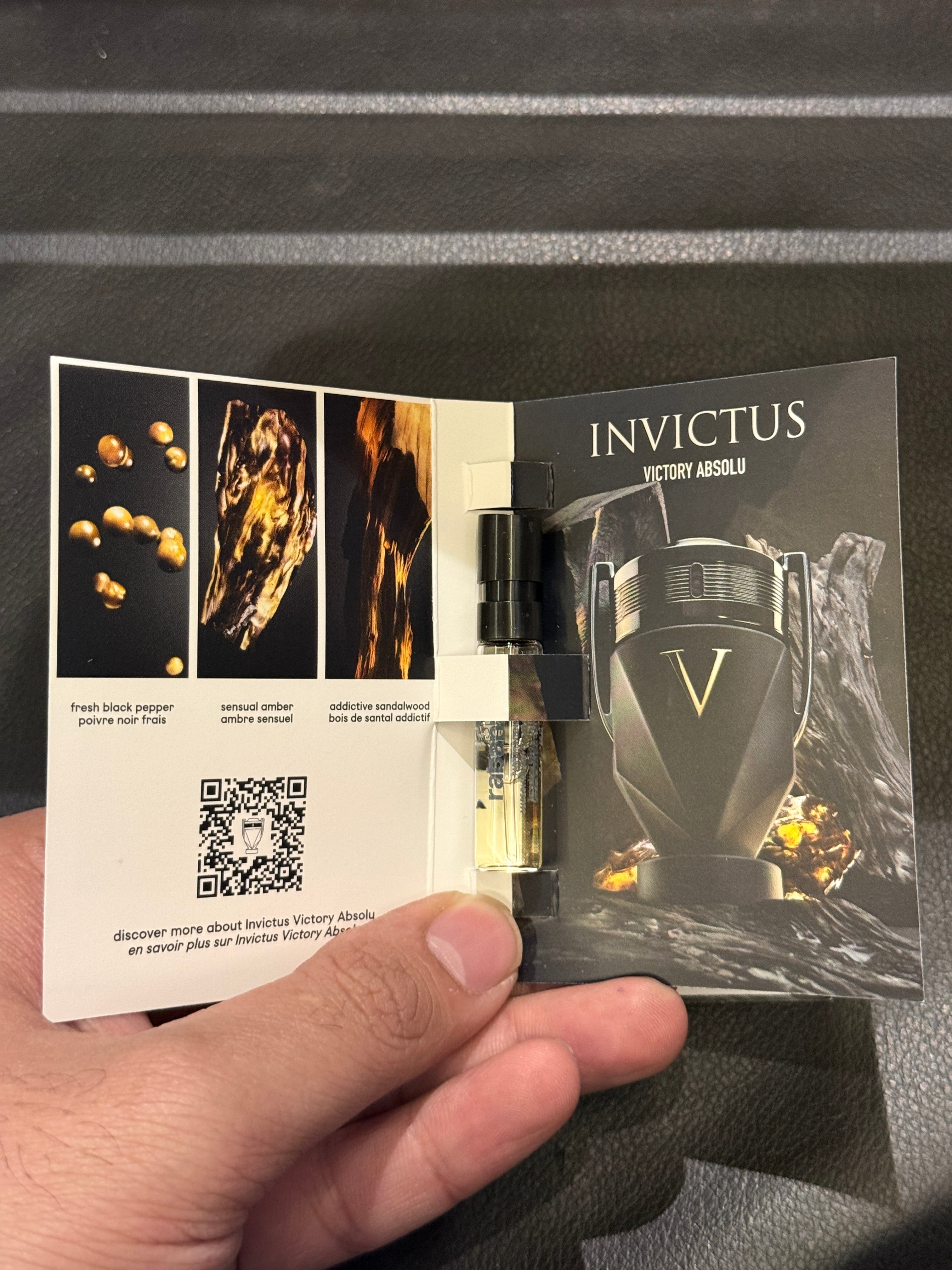 Paco Rabanne Invictus Victory Absolu Parfum Intense 1.5ml Vial Set Of 2 Vials