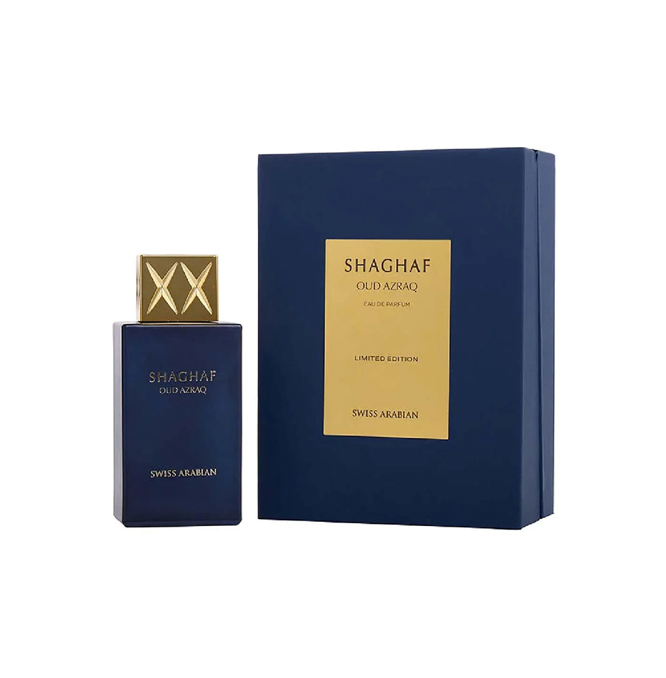 SWISS ARABIAN SHAGHAF OUD AZRAQ LIMITED EDITION EAU DE PARFUM 75ML FOR MEN & WOMEN
